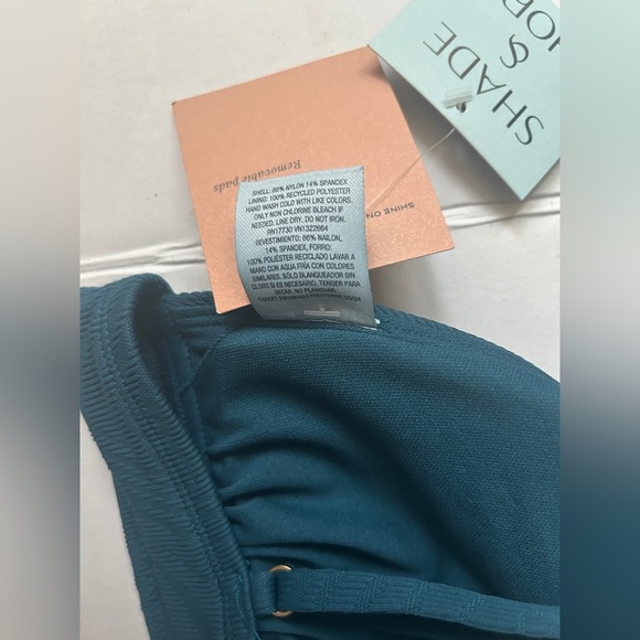 Shade & Shore Women’s Jacquard Triangle Bikini top M - Picture 6 of 6